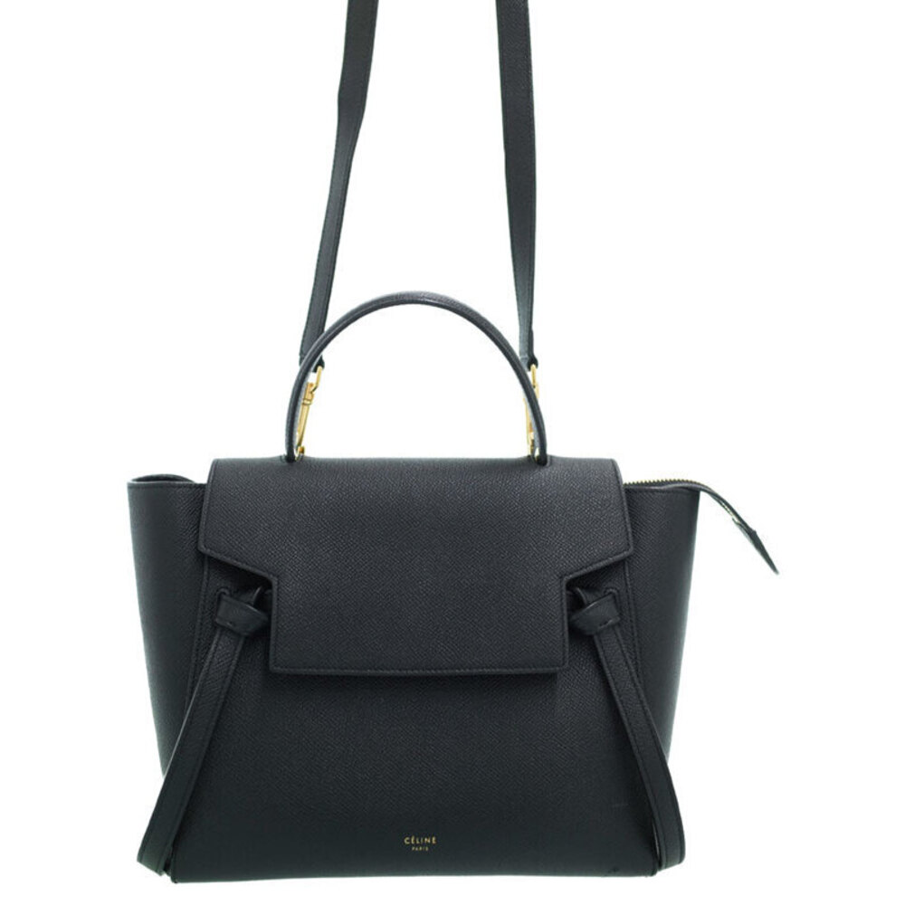 Celine Belt 2WAY Bag grained calfskin leather
